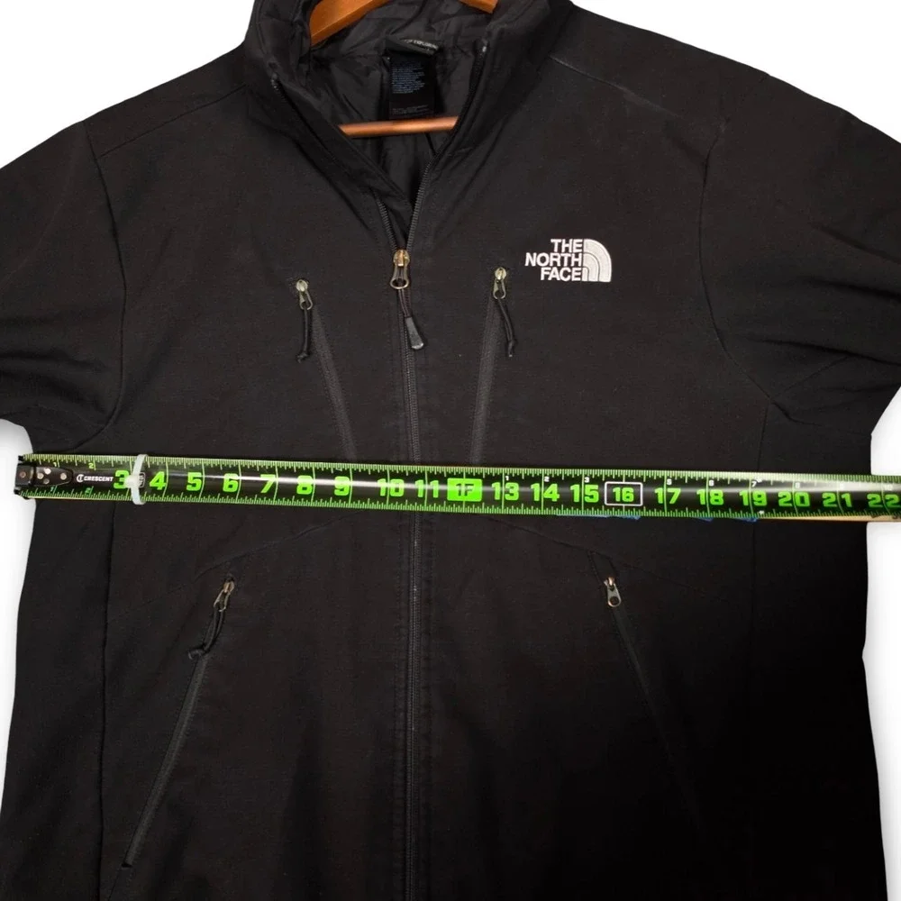 The North Face Primaloft‎ Insulated Black Softshell Hybrid Jacket Mens M Medium